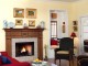The two-tier columns on the legs gives this fireplace a bolder look.