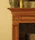 Detail shot of the Savannah fireplace mantel.
