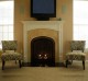 The Cambridge mantel with tv above.