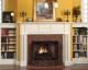 Twin Columns are featured on this mantel