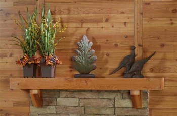 Cedar shelf with the smooth finish.