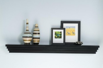 Not all shelves are attached over fireplaces.