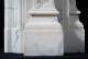 This marble mantel has detaile down to the floor
