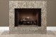 Santa Cecilia granite facing system shown with optional riser.