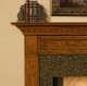 Picture frame molding in the mantel header area