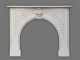 Beautiful rounded arch with a customized flower in the center