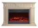 This beautifully detailed mantel is available in two sizes, including a 78" width mantel shelf featuring our SD45 45" electric fireplace. In beautifully polished Royal Botticino marble.