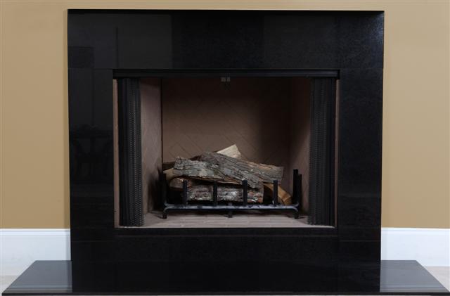 Magma black granite shown with optional riser.