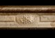 The Sophie marble fireplace mantel.