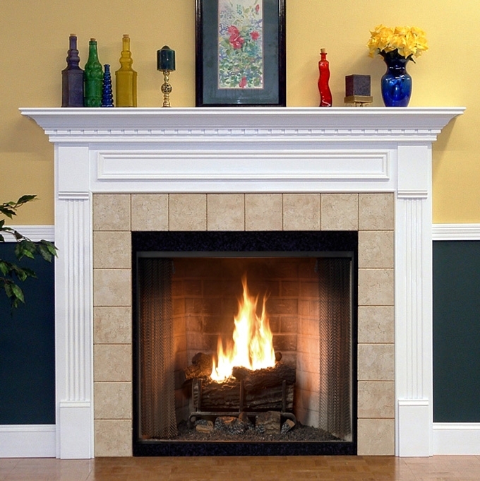 Wood Fireplace Mantel